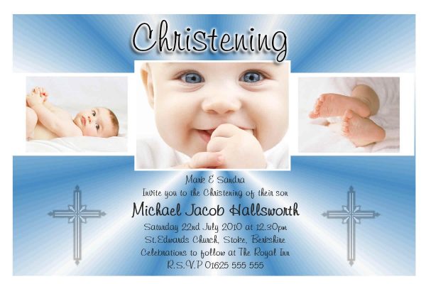 Christening Baptism Invitation Sample