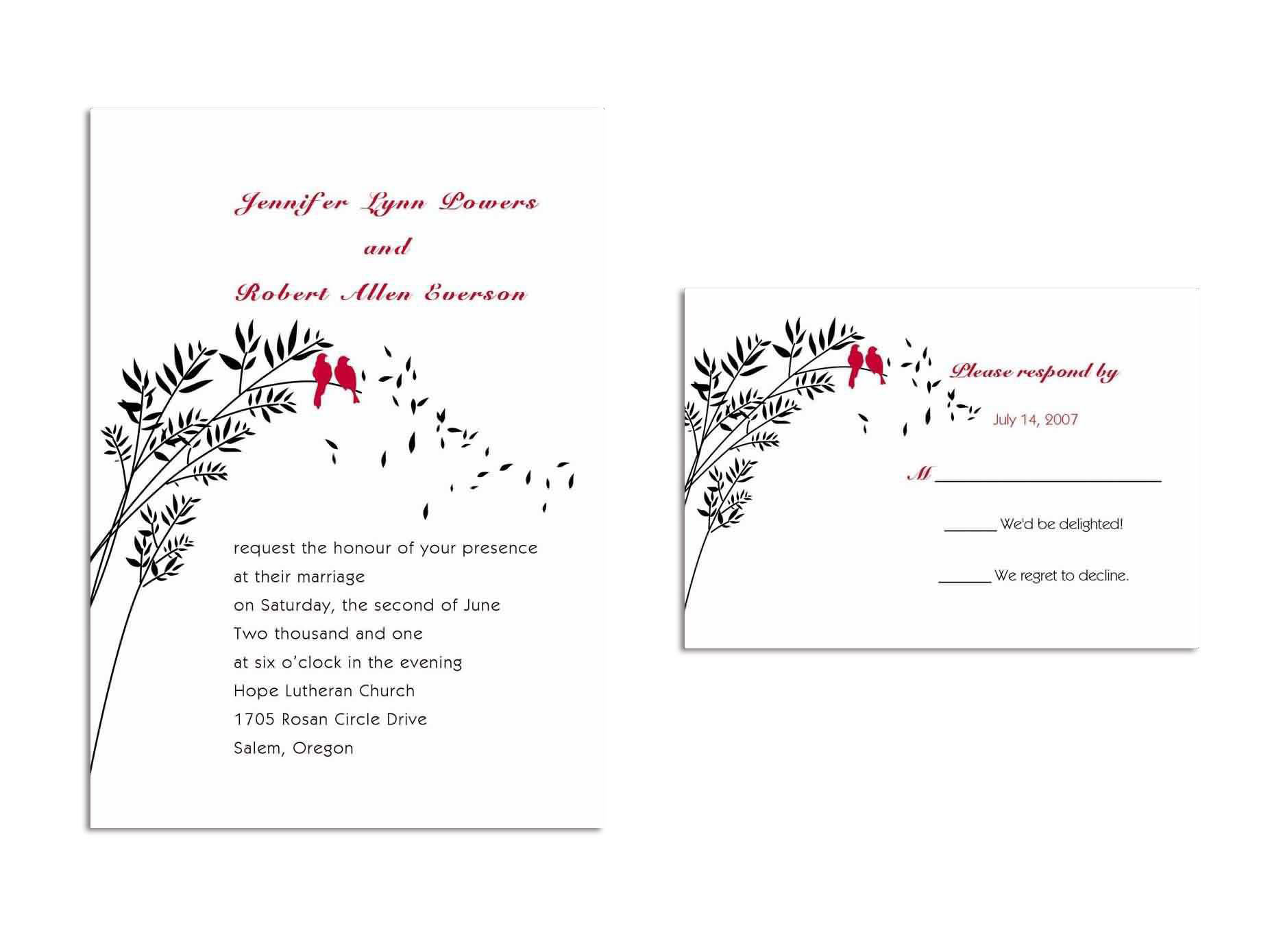 Fall Wedding Invitation Design