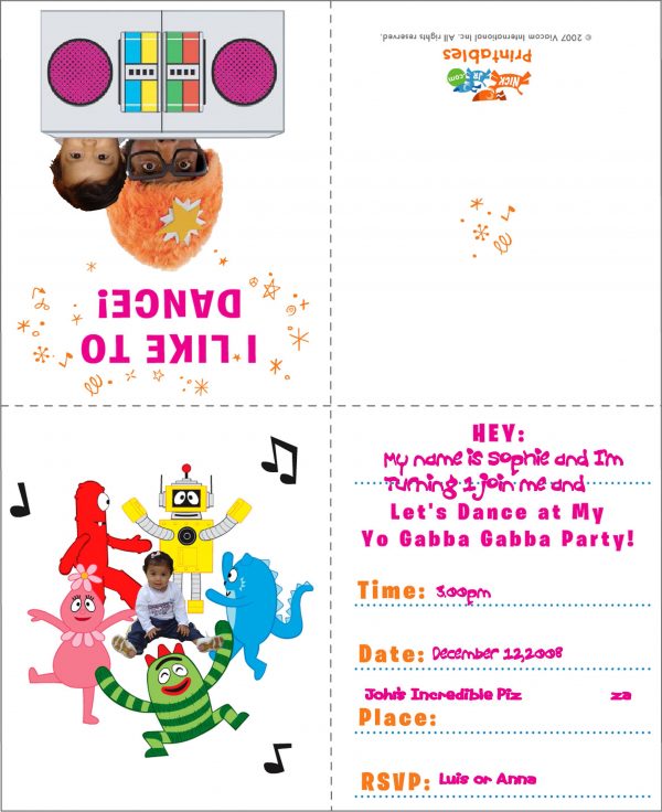 Kids Party Invitation Card