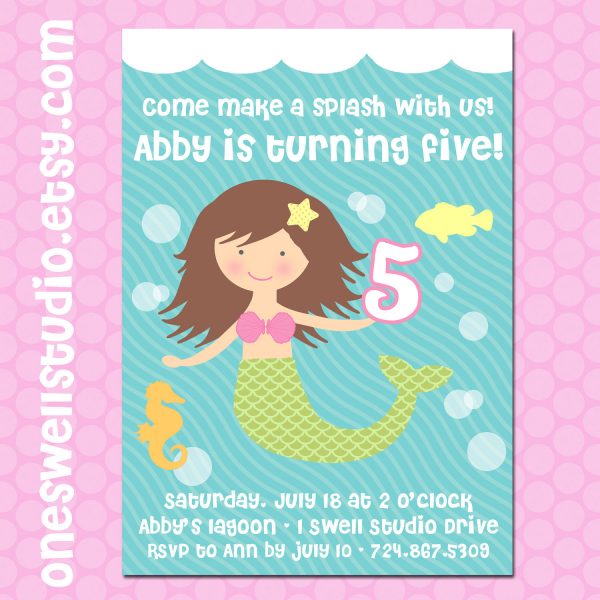 Pool Party Invitation Card