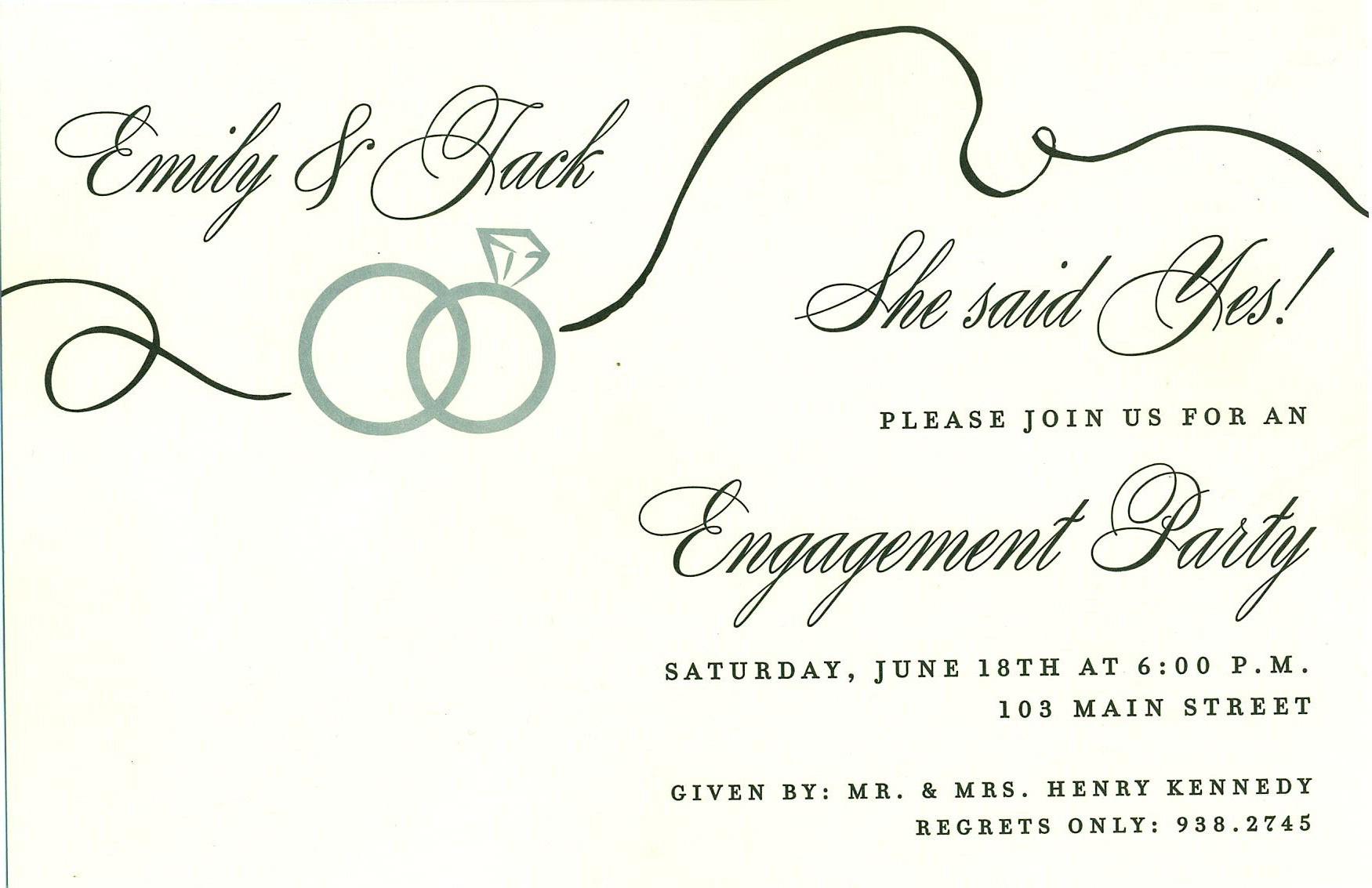 Rehearsal Dinner Invitation Design