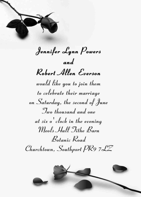 Affordable Wedding Invitation Printable