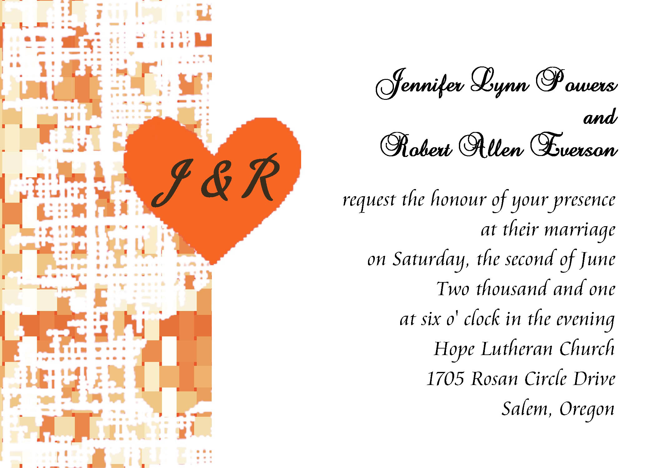 Affordable Wedding Invitation Template Sample 