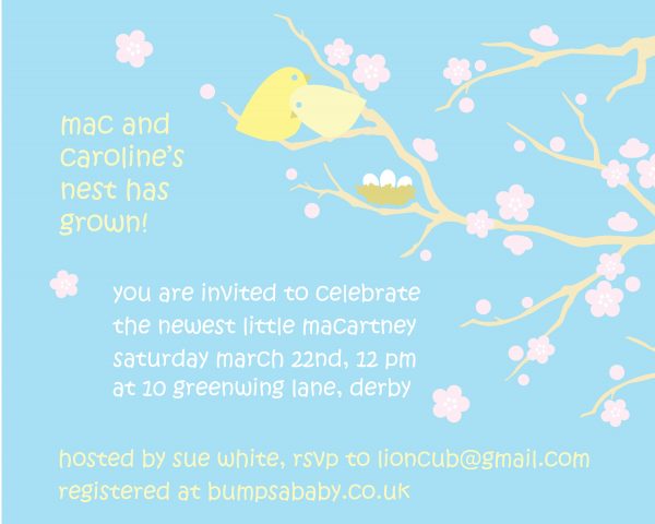 Baby Shower Invitation Design