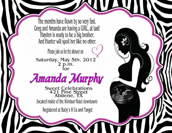 Baby Shower Invitation Idea