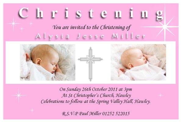 Baptism Invitation Template