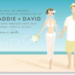 Beach Wedding Invitation Card