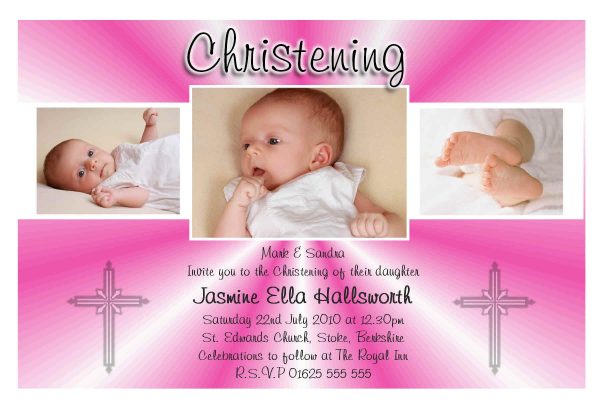 Christening Invitation Card