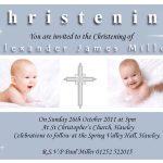 Christening Invitation Sample