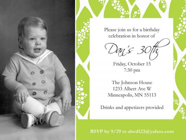 Custom Birthday Invitation Card