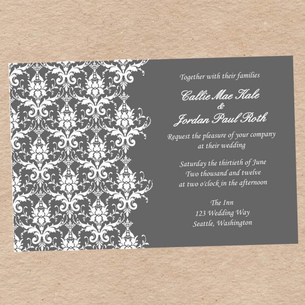 Diy Wedding Invitation Template