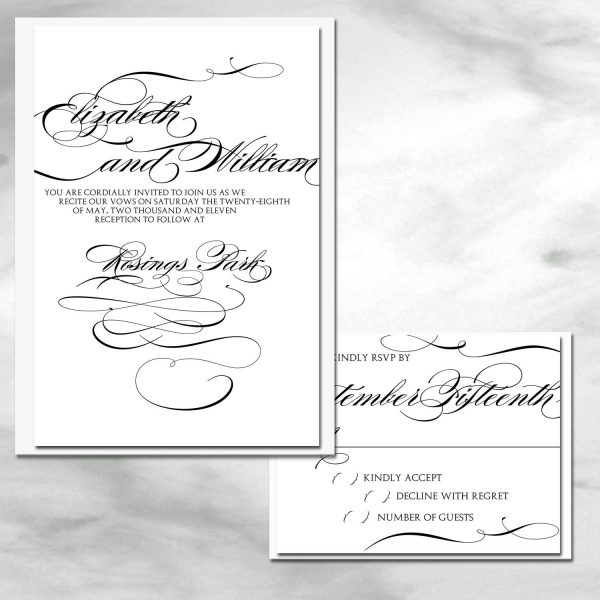 Elegant Wedding Invitation Idea