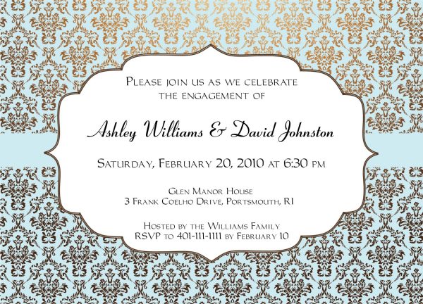 Engagement Party Invitation Card