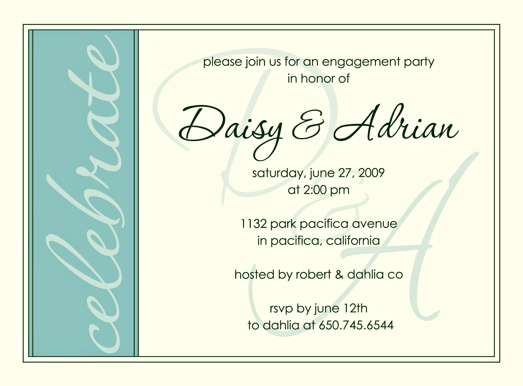 Engagement Party Invitation Online