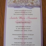 First Communion Invitation Card