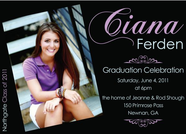 Graduation Party Invitation Template Design