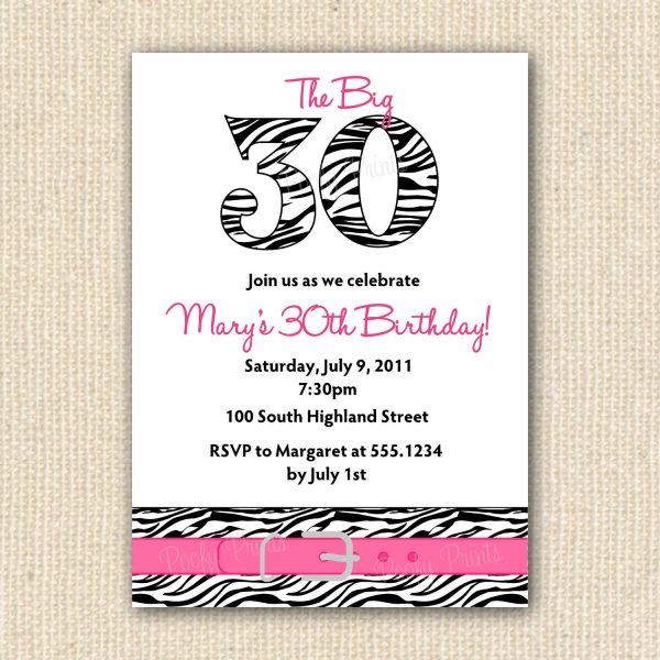 Idea Card Birthday Invitation Sample