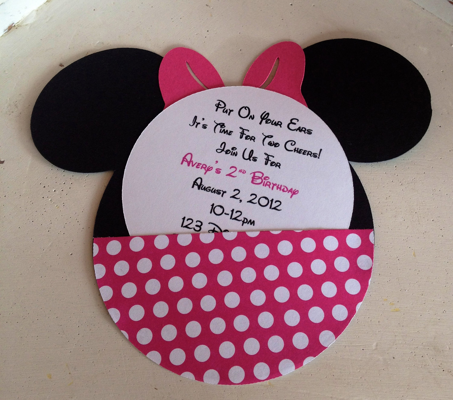 Minnie Mouse Invitation Template