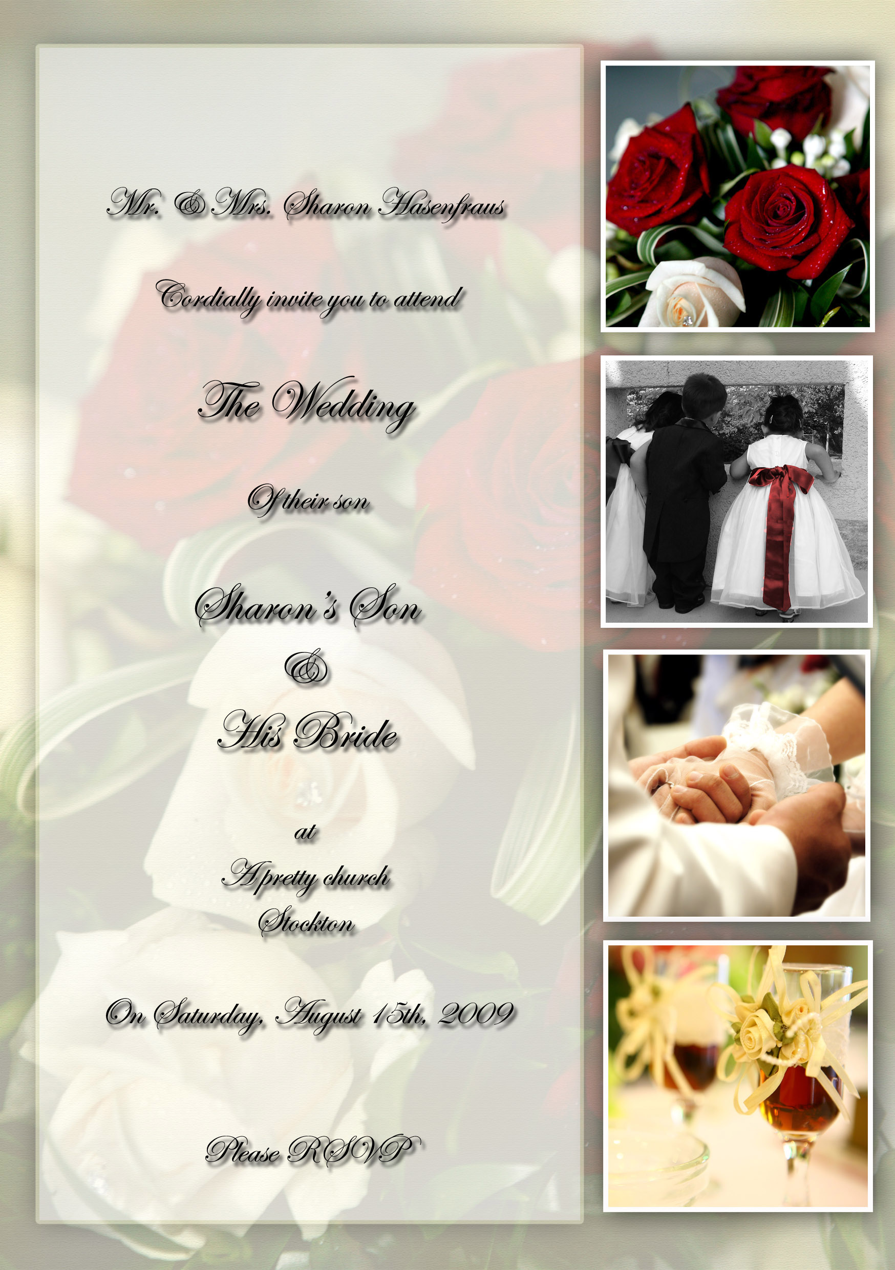 Personalized Wedding Invitation Idea