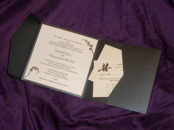 Pocket Wedding Invitation Wording