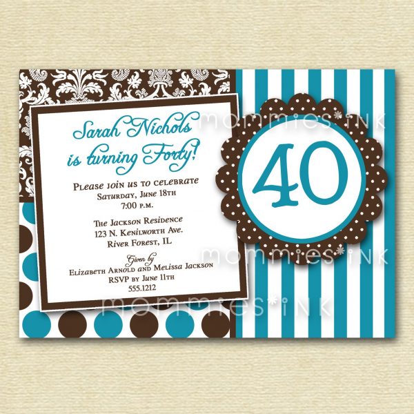 Quotes Card Birthday Invitation