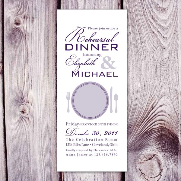 Rehearsal Dinner Invitation Template Design