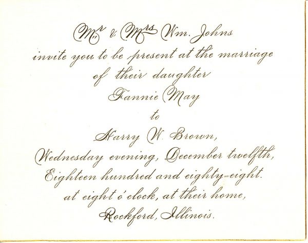 Sample Wedding Invitation