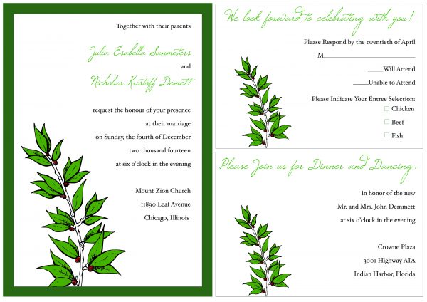 Sample Wedding Invitation Template Example