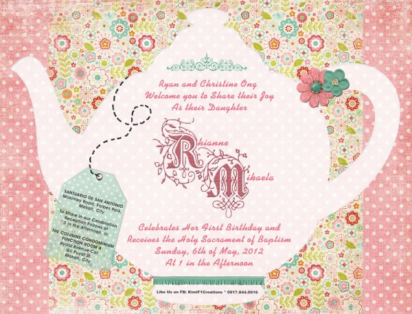 Tea Party Invitation Template