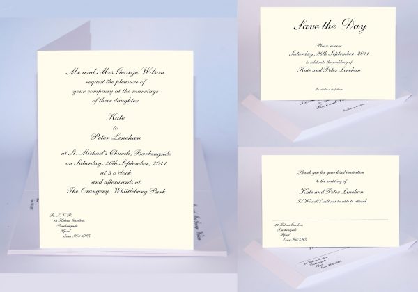 Traditional Wedding Invitation Sample