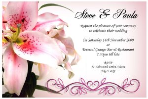 Wedding Invitation Design Card