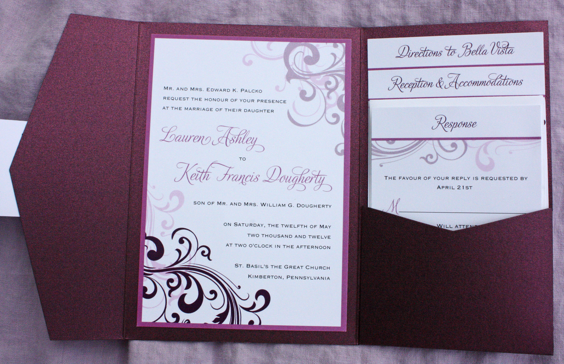 Wedding Invitation Ideas Template Card