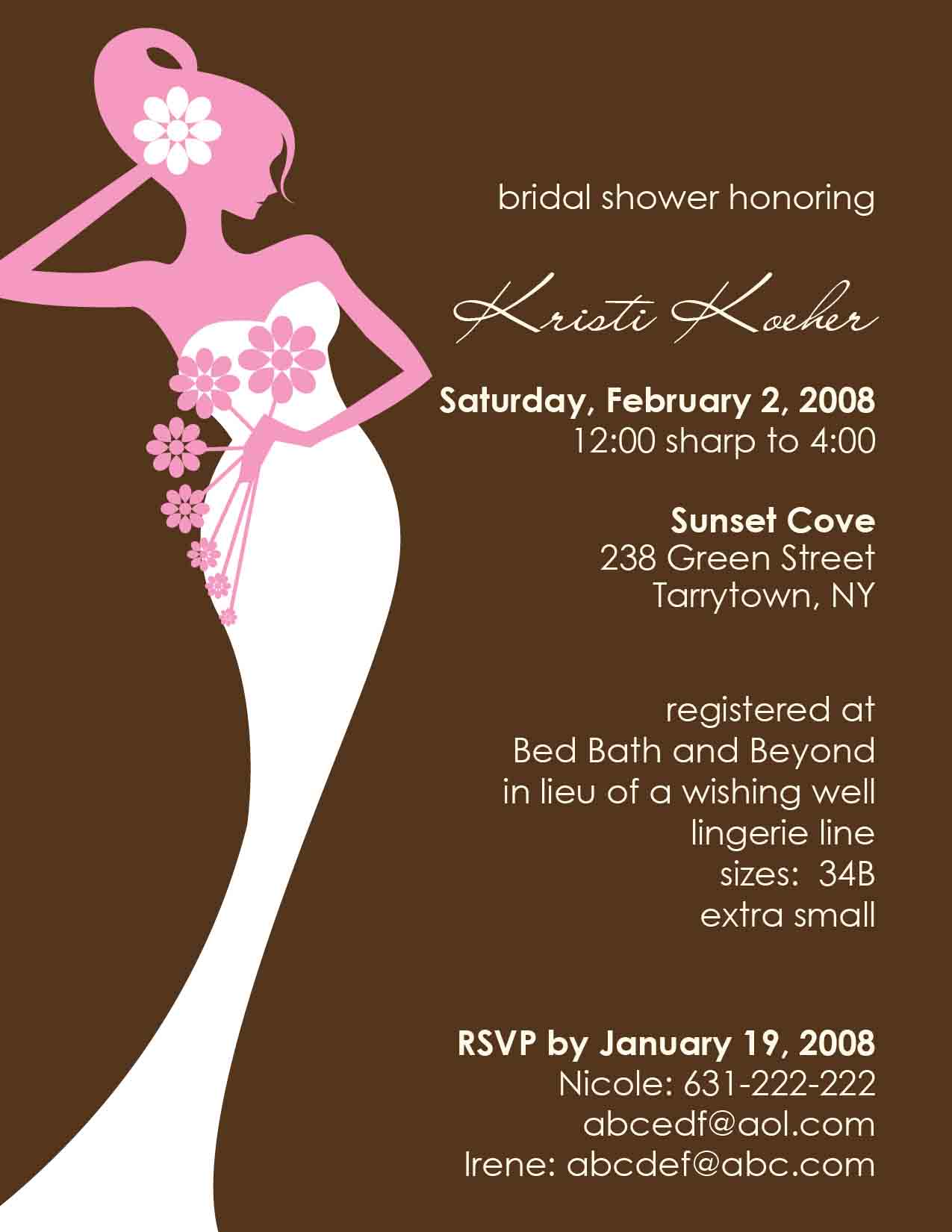 Wedding Shower Invitation Idea